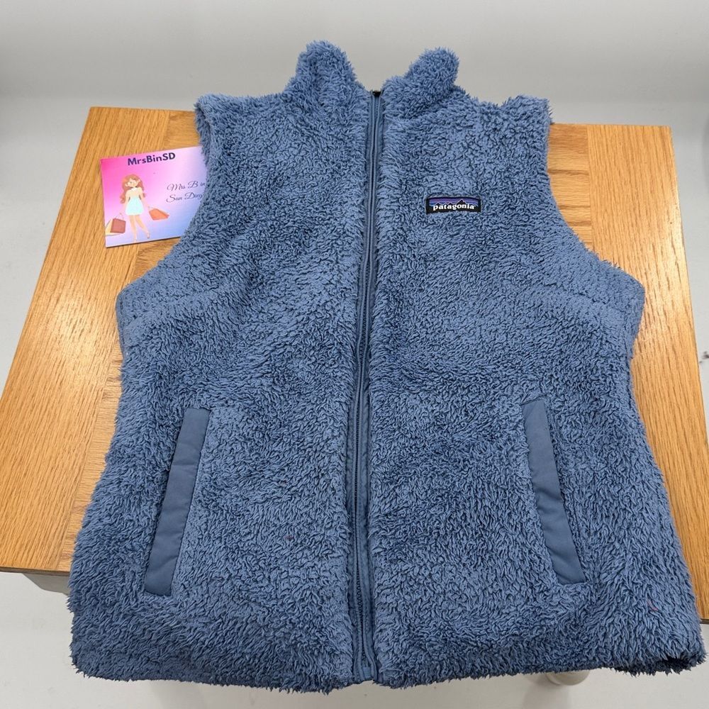 Patagonia Women's Los Gatos Fleece Vest Fleece Vest - Blue S. Retails $119